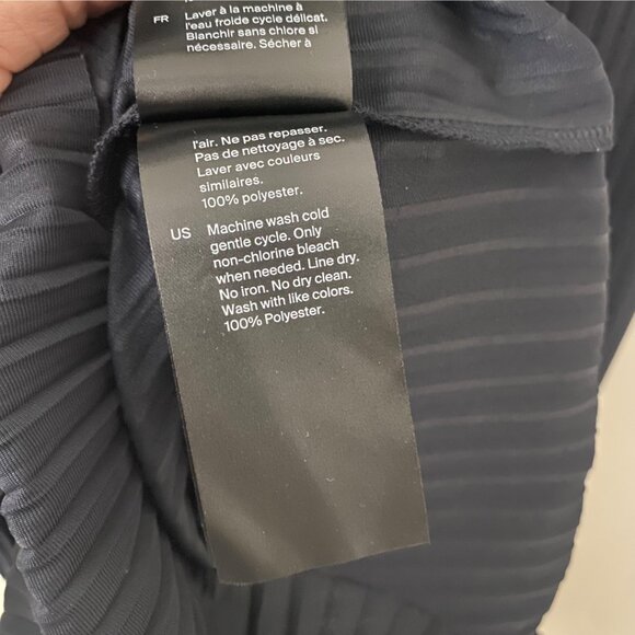 NWT COS Dress Pleated Maxi Dress Dark Navy - Picture 6 of 10